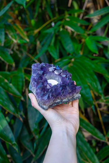 Amethyst Candle Holder